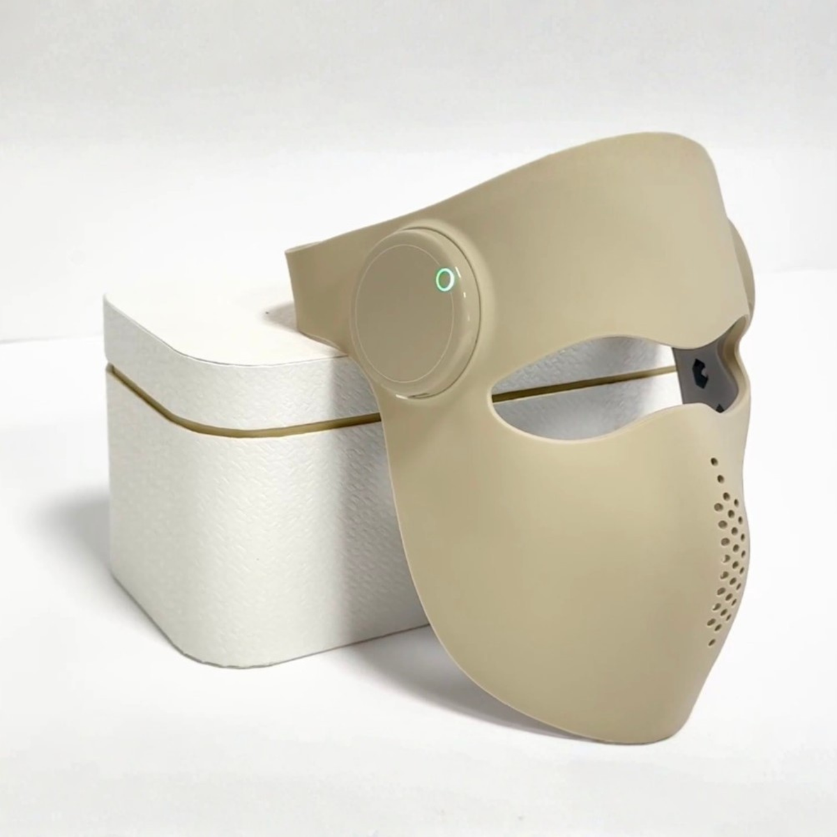 Masque Luminothérapie LED Silicone  Anti-Âge & Éclat  Sans Fil Cils & Chill